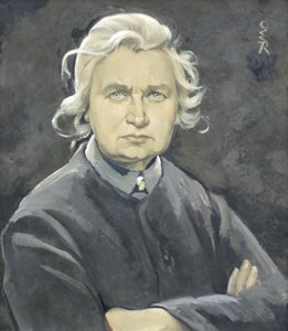 Zelfportret met gevouwen armen